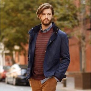 Banana Republic Duval Moto-Style Jacket - Navy - Men’s S